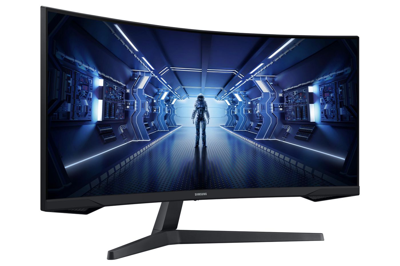 Samsung Odyssey C34G55TWWP 86.4 cm (34") 3440 x 1440 pixels UltraWide Dual Quad HD LED Black