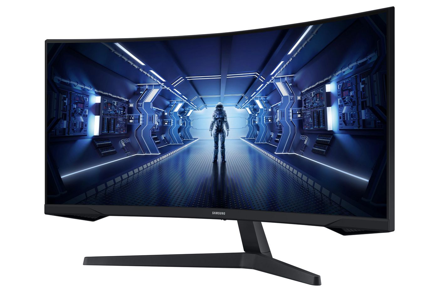 Samsung Odyssey C34G55TWWP 86.4 cm (34") 3440 x 1440 pixels UltraWide Dual Quad HD LED Black