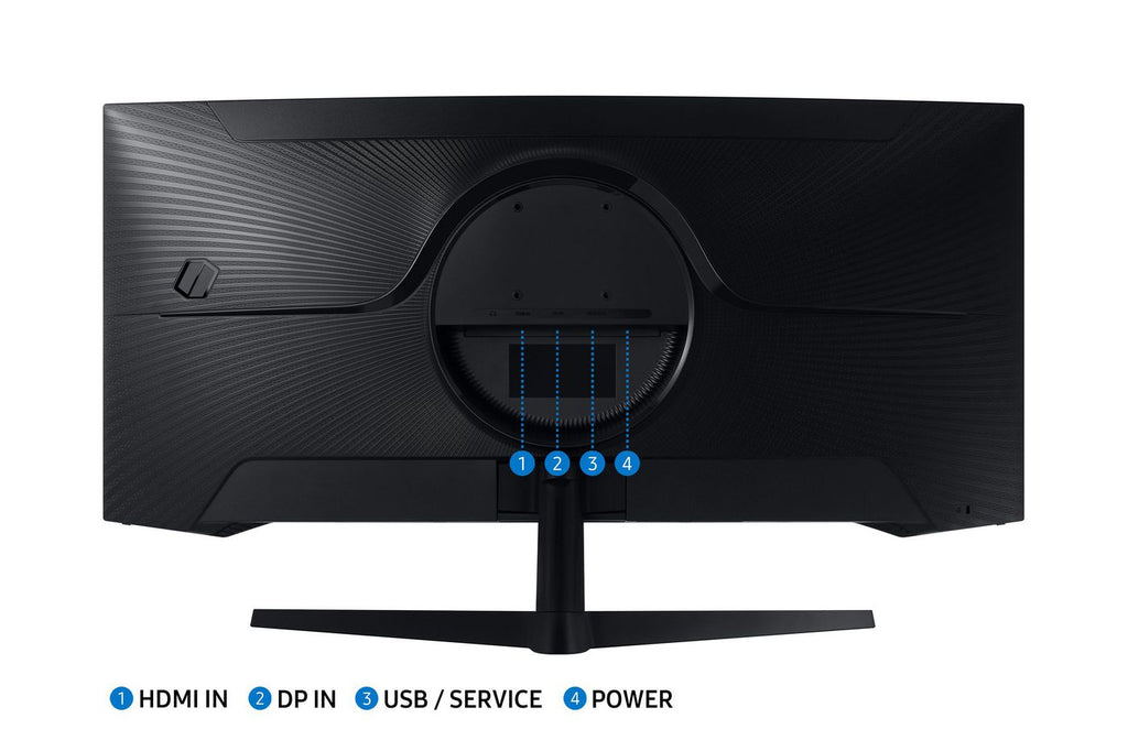 Samsung Odyssey C34G55TWWP 86.4 cm (34") 3440 x 1440 pixels UltraWide Dual Quad HD LED Black