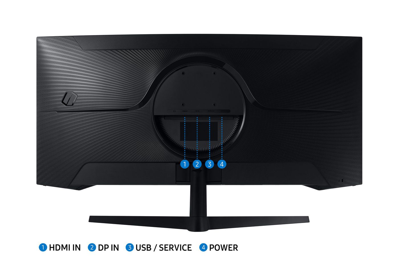 Samsung Odyssey C34G55TWWP 86.4 cm (34") 3440 x 1440 pixels UltraWide Dual Quad HD LED Black